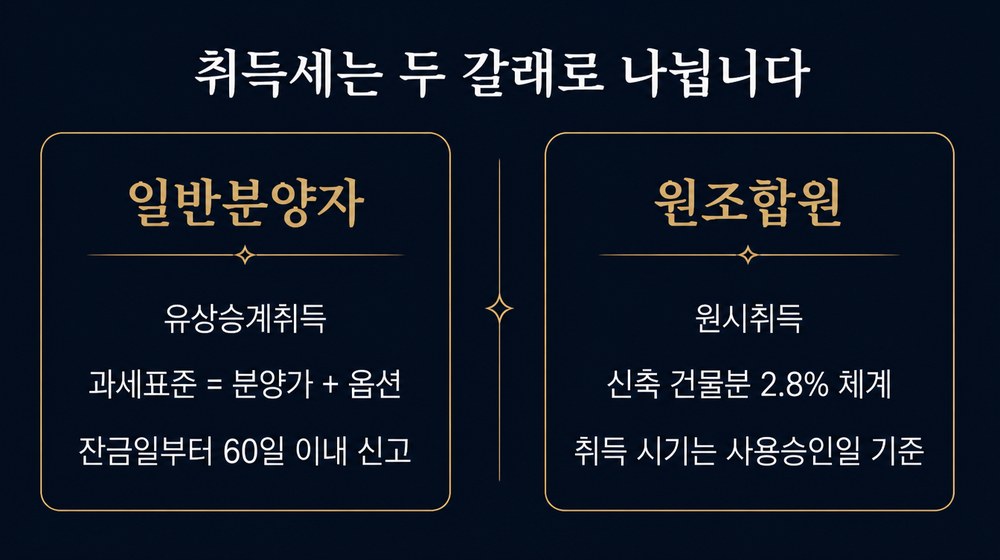 집을 사고팔 때 붙는 세금 — 취득세는 취득일부터 60일 이내 신고, 보유세는 매년 6월 1일 소유자 기준, 양도세는 양도일이 속한 달 말일부터 2개월 이내 예정신고